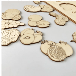 Дитячий розвиваючий сортер з дерева Фрукти - image-1